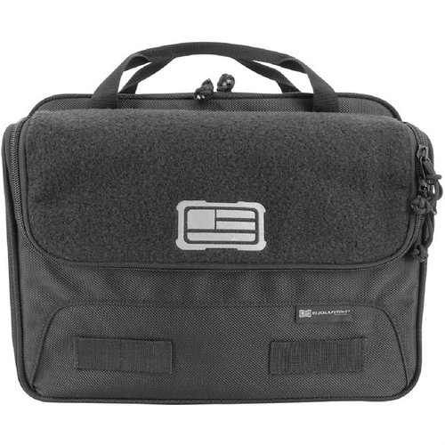 Die 1680 Tactical XL Double Pistol Case bietet extrem robustes 1680D Material, Platz für 2 Pistolen, MOLLE-Webbing und bequeme Paracord-Reißverschlüsse.