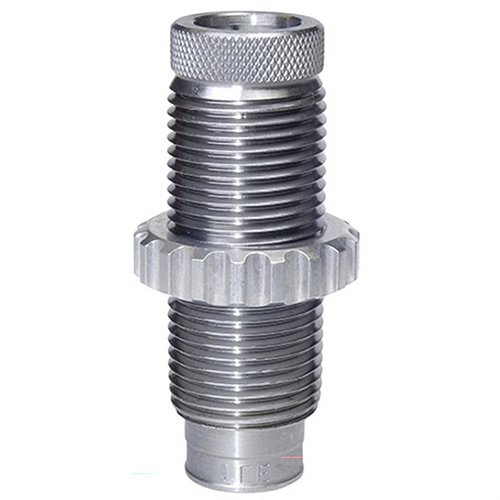 Der Lee Factory Crimp Die sorgt für einen festen Sitz der Geschosse, verbessert die Genauigkeit und reduziert Geschwindigkeitsvariationen für bessere Schussleistung.