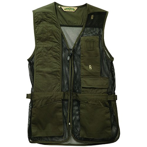 Die BOB ALLEN FULL MESH SHOOTING VEST ist leicht und atmungsaktiv, mit Taschen für Choke Tubes und Schrotpatronen sowie verstellbaren Seitenteilen.