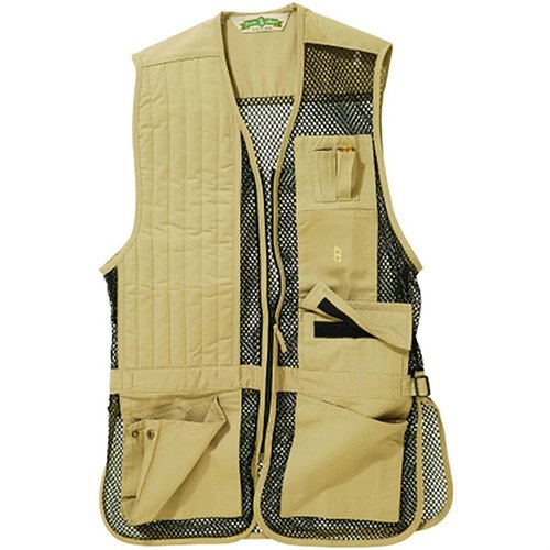 Die BOB ALLEN FULL MESH SHOOTING VEST ist leicht, atmungsaktiv und bietet Platz für Insert-A-Pads, Choke Tubes sowie ausreichend Stauraum für Munition.