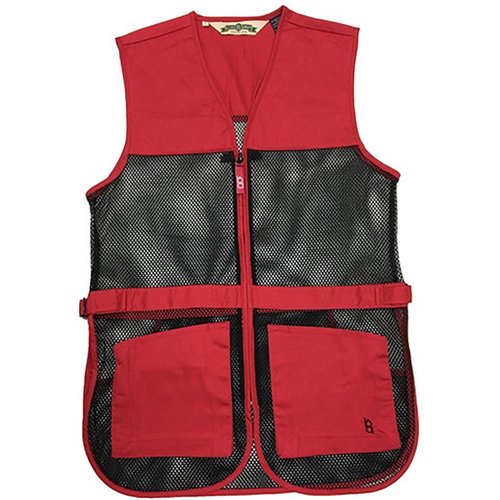 Die BOB ALLEN FULL MESH DUAL PAD SHOOTING VEST bietet eine leichte Mesh-Konstruktion, verstellbare Seitenlaschen und Platz für Insert-A-Pads – ideal für Schützen!