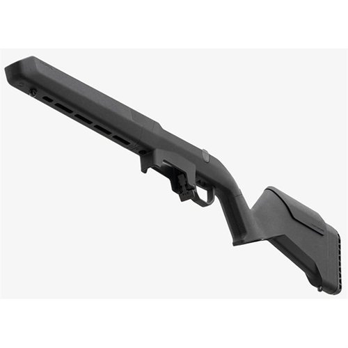 Der MAGPUL Hunter Lite verleiht deiner Ruger American ein leichtes, anpassbares Design mit verbesserter Ergonomie, M-LOK Slots und verstellbarer Schaftlänge.