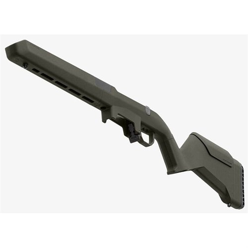 Der MAGPUL Hunter Lite Adjustable Stock für Ruger American ist leicht, ergonomisch, anpassbar und bietet eine Vielzahl von M-LOK Slots für Zubehör.
