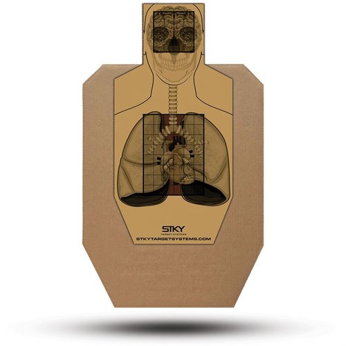 Steigere dein Training mit den STKY IPSC OG SKIN Targets: anatomisch korrekt, mit klebender Rückseite für schnellen Wechsel und stylischem Design. Stick, Shoot, Repeat!