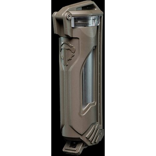 Schütze deine 18650 und 18350 Batterien mit dem CELLVAULT-18: wasserdicht, schockabsorbierend, mit Sichtfenstern und einfachem MOLLE-Anschluss.