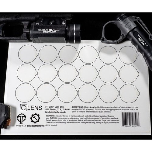 Schütze die Linsen deiner Taschenlampen und Waffenlichter mit CLENS! Einfach abziehen, wenn sie schmutzig sind, und deine Lichtleistung bleibt optimal!