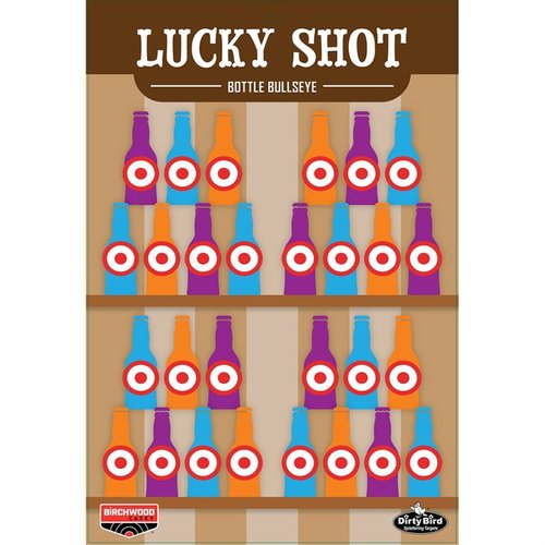Die DIRTY BIRD LUCKY SHOT BOTTLES 12 x 18" Targets bieten intensive Spritzer für besseren Kontrast, sind ideal für Pistolenschießen und aus robustem Tagboard.