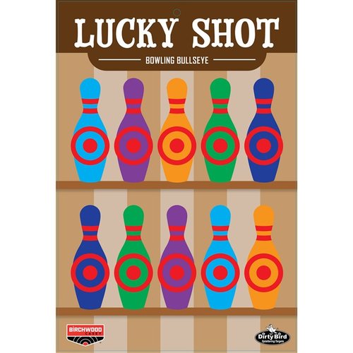 Entdecke die DIRTY BIRD LUCKY SHOT Bowling Pins 12 x 18