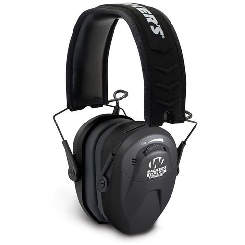 Die Razor Electronic Compact Ear Muffs bieten maximalen Schutz mit nur 0,02 Sekunden Reaktionszeit und einem bequemen Kopfband für stundenlanges Schießen.