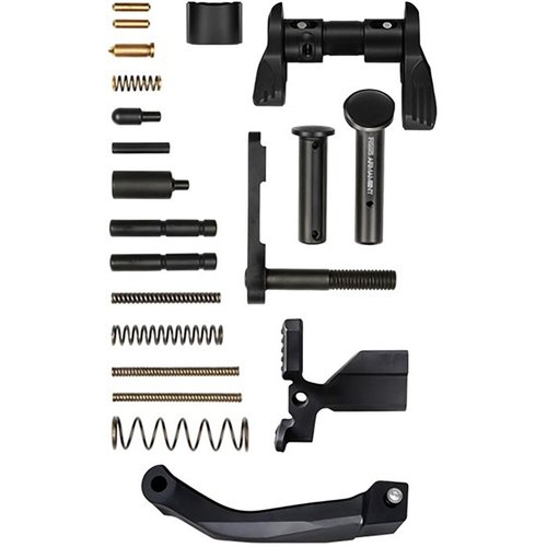 Das PREMIUM LOWER RECEIVER PARTS KIT von RISE ARMAMENT bietet alle wichtigen mil-spec Teile für dein AR-15, ideal für individuelle Upgrades und kosteneffizient!