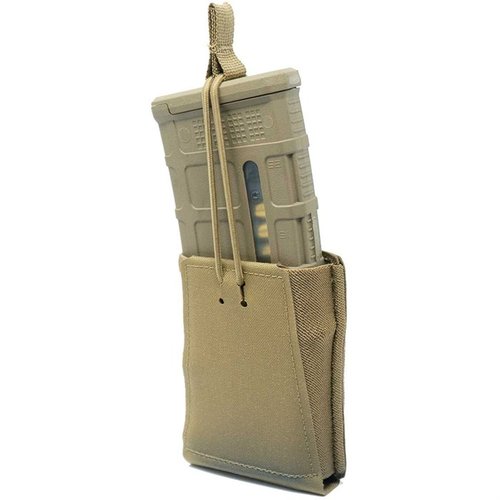 Die GBRS Group Single Rifle 5.56 NATO Magazin-Pouch bietet MOLLE/BELT-Kompatibilität, abnehmbare Bungee-Retention und eine glatte Handhabung für AR-15 Magazine.