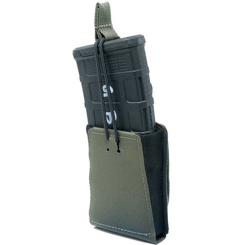 Die GBRS Group Single Rifle 5.56 NATO Magazin-Pouch bietet MOLLE/BELT-Kompatibilität, abnehmbaren Bungee-Retainer und eine glatte, sichere Handhabung.