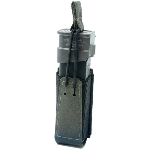 Die GBRS Group Single Pistol Mag Pouch bietet MOLLE/BELT-Kompatibilität, abnehmbare Bungee-Retention und positive Magazinhalterung für eine schnelle Nutzung.