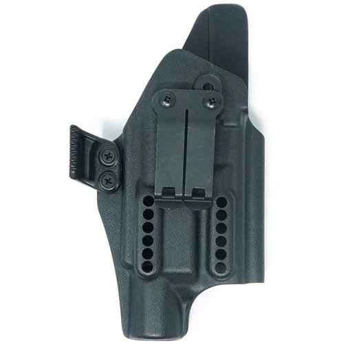 Das X PRIORITY 1 IWB Holster bietet anpassbare Retention, einen diskreten Clip, Platz für Optiken und ist ideal für GLOCK 9mm/.40 mit SureFire X300U.