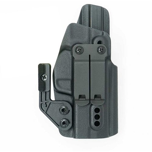 Das X PRIORITY 1 IWB Holster für die SIG P365 XMACRO bietet verstellbare Retention, einen diskreten Clip und Platz für Optiken, ideal für dein verdecktes Tragen.
