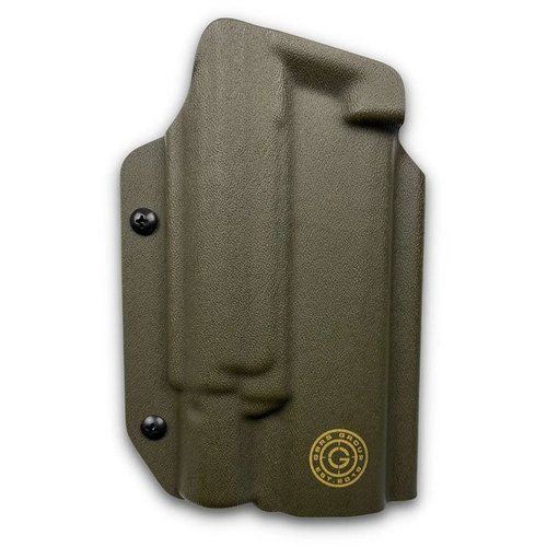 Das GBRS Group X PRIORITY 1 OWB Holster für die SIG Sauer P320® ist anpassbar, unterstützt Optiken und hat Platz für gedrehte Läufe und Kompensatoren.