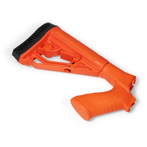Das EX Performance Adjustable Pistol Grip Stock bietet eine einfache Anpassung der Länge, robustes Polymer, QD-Schwenkanschluss und ist ideal für deine Mossberg 500/590/88.