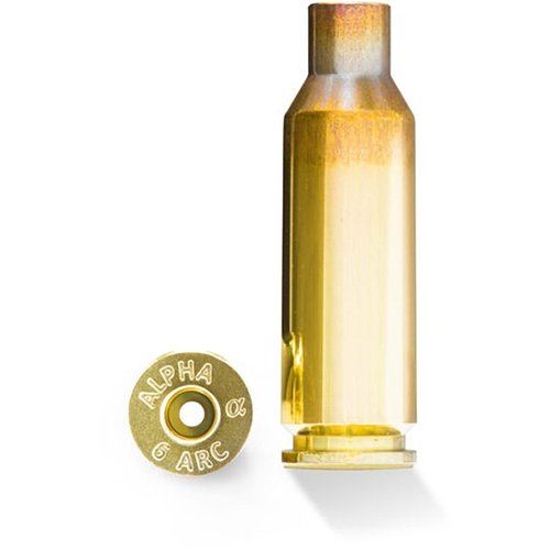 Die 6MM ARC Brass von Alpha Munitions bietet hohe Präzision, geringen Rückstoß und hervorragende Ballistik für Jagd und Wettkampf bis 1.000 Yards.