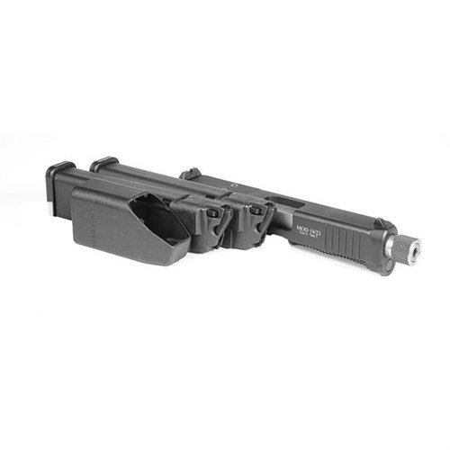 Mit dem Advantage Arms Conversion Kit für Glock 19X/45 kannst du deine 9mm auf 22lr umstellen, ideal für kostengünstiges Training und Spaß mit der Familie.