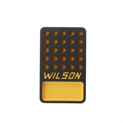 Die WILSON 25-Runden Reloading Tray bietet Platz für 25 Patronen, eine praktische Bullet/Primer Cup und ist aus robustem HDPE für einfache Handhabung.