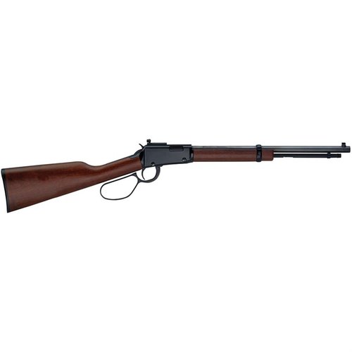 Die H1 TRACKER .22 WMR Lever Action Carbine bietet präzise Skinner-Visiere, einen großen Loop Lever und eine klassische amerikanische Walnuss-Schulterstütze für optimale Jagd.