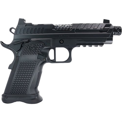 Entdecke die XP PRO™ 9MM Luger: Robuste Bauweise, kompatibel mit Glock® Magazinen, RMR-fähige Optik, und ein präziser, einteiliger Abzug für optimale Leistung.