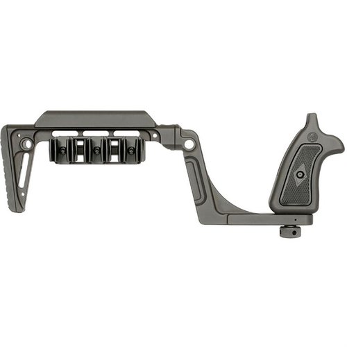 Die Bounty Hunter Stock für Smith & Wesson N-Frame bietet verbesserte Stabilität, Komfort und einfache Demontage, ideal für präzises Schießen und individuelle Anpassung.