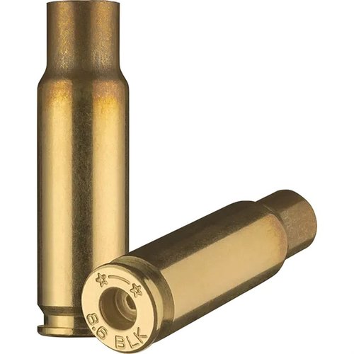 Die STARLINE 8.6 BLACKOUT BRASS bietet eine .338" Projektile für subsonische und supersonische Anwendungen, ideal für AR-10 und Bolt-Action Gewehre. 100 Stück pro Packung.