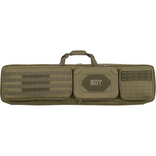 Die 48" Double Suppressor Tactical Rifle Case bietet Platz für AR-15s und PCCs, hat eine hitzebeständige Tasche und praktische Außenfächer für Zubehör.