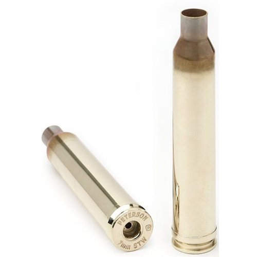 Die 7MM STW Brass von Peterson Cartridge bietet matchgenaue Präzision, außergewöhnliche Haltbarkeit und gleichmäßige Zündungen für optimale Schussleistung.