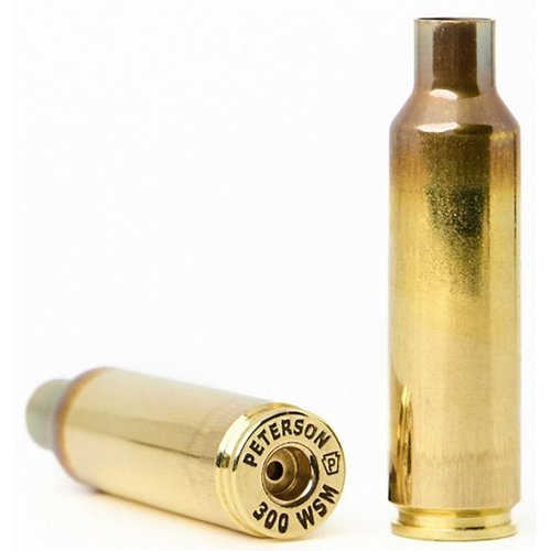 Die Peterson Cartridge 300 WSM Brass bietet Match-grade Präzision, außergewöhnliche Haltbarkeit und gleichmäßige Zündungen für perfekte Schüsse.