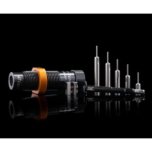 Mit dem Modular Sizing Die Kit von SAC erhältst du eine vielseitige Lösung für präzises Größen, die eine hervorragende Konstanz und Wiederholgenauigkeit bietet.