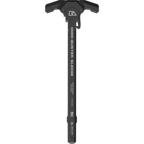 Der Sledgehammer Omni-Buster Charging Handle für AR-15 bietet effektive Gasreduzierung, ist ambidextrös und aus robustem 7075-T6 Aluminium gefertigt.