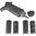 MISSION FIRST TACTICAL, LLC ENGAGE AR15/M16 PISTOL GRIP W/INTERCHANGEABLE STRAPS BLK