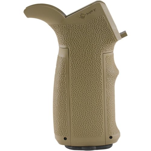 Der ENGAGE Pistolengriff bietet anpassbare Fingeraufsätze und Rückengurte für optimalen Halt, auch bei Nässe, und ein sicheres, wasserfestes Fach.