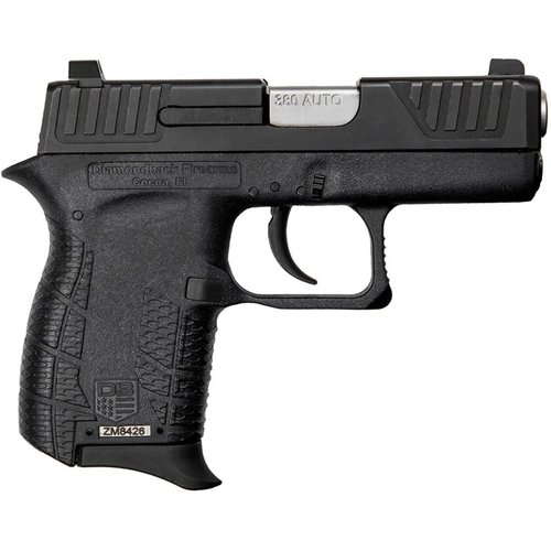 Die Diamondback DB380 ist eine kompakte, leichte .380 ACP Pistole mit einem präzisen Abzug, hervorragender Genauigkeit und einem zuverlässigen Sicherheitsmechanismus.