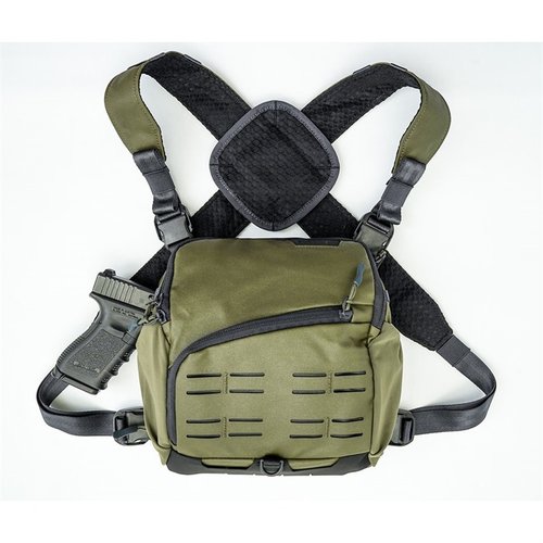Der ACHRO™ Chest Pack & Harness bietet dir robusten, anpassbaren Komfort, schnellen Zugriff auf deine Waffe und viel Stauraum für dein essentielles Gear.