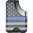 MISSION FIRST TACTICAL, LLC MINIMALIST WALLET BLUE LINE AMERICAN FLAG