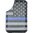 MISSION FIRST TACTICAL, LLC MINIMALIST WALLET BLUE LINE AMERICAN FLAG