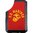MISSION FIRST TACTICAL, LLC MINIMALIST WALLET USMC HALF CIRCLE RED/YELLOW