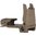 MISSION FIRST TACTICAL, LLC FLIP UP FRONT SIGHT PICATINNY SORCHED DARK EARTH