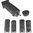 MISSION FIRST TACTICAL, LLC ENGAGE PISTOL GRIP W/INTERCHANGEABLE STRAPS FOR AK-47 BLACK
