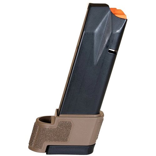Das DBAM29 9MM Luger Magazin bietet 17 Schuss, eine robuste Metalllegierung und einen Fingerverlängerungs-Boden für besseren Grip und zuverlässige Leistung.