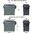 MTM 250TH ANN. AMMO CRATE 5-CAN MULTI-CAN MINI RED/WHITE/BLUE