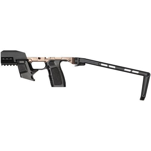 Das TWS365 System verwandelt deine Sig Sauer P365 in ein kompaktes PDW mit einem faltbaren Brace, einem abnehmbaren Blast Shield und einem dualen Magazinsystem für 42+1 Schuss.