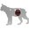 BIRCHWOOD CASEY AR500 3/8" SILHOUETTE / 1-HOLE / BOBCAT