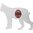BIRCHWOOD CASEY AR500 3/8" SILHOUETTE / 1-HOLE / BOBCAT