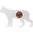 BIRCHWOOD CASEY AR500 3/8" SILHOUETTE / 1-HOLE / BOBCAT