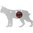 BIRCHWOOD CASEY AR500 3/8" SILHOUETTE / 1-HOLE / BOBCAT