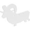 Erlebe mit dem AR500 3/8" Silhouette Target 3-Hole von Birchwood Casey höchste Stabilität, Sichtbarkeit und Langlebigkeit für dein Schießtraining.